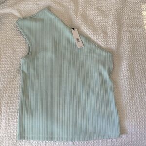 Banana Republic Light Green Ribbed Tank Top